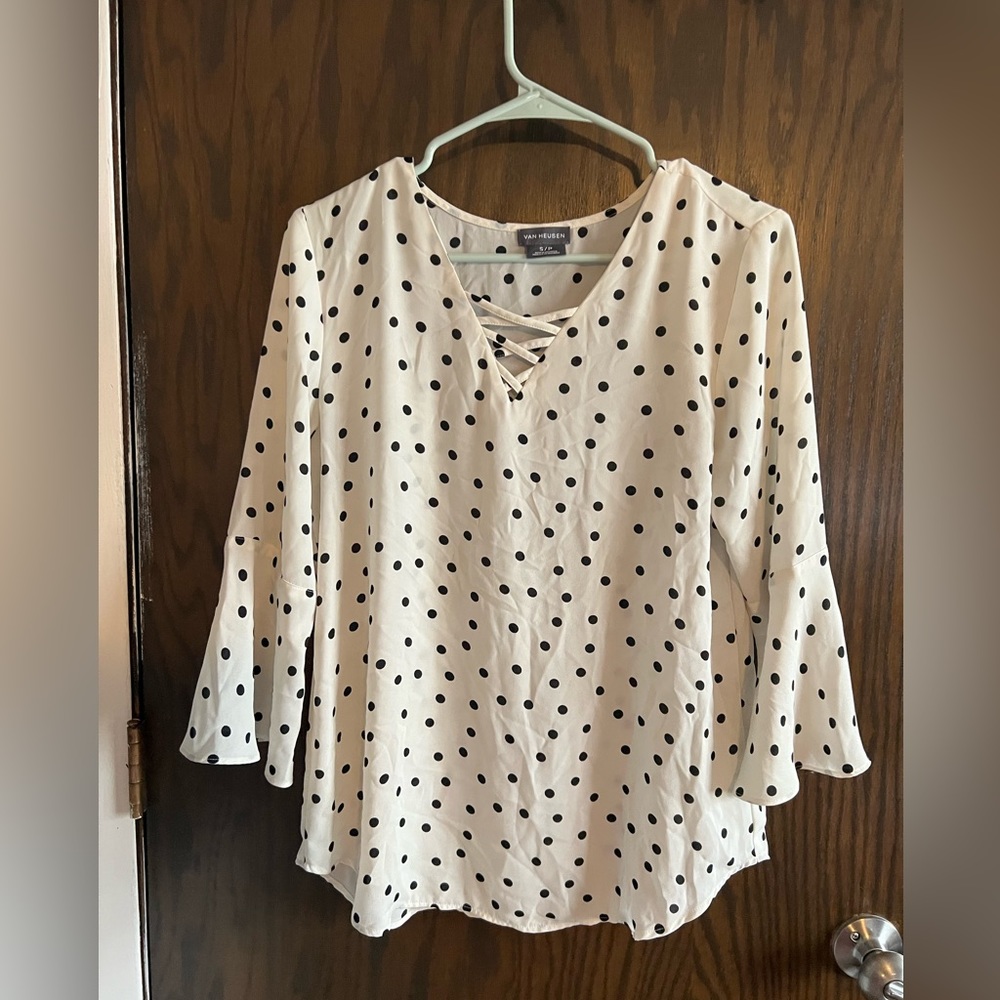 Polka dot dress shirt